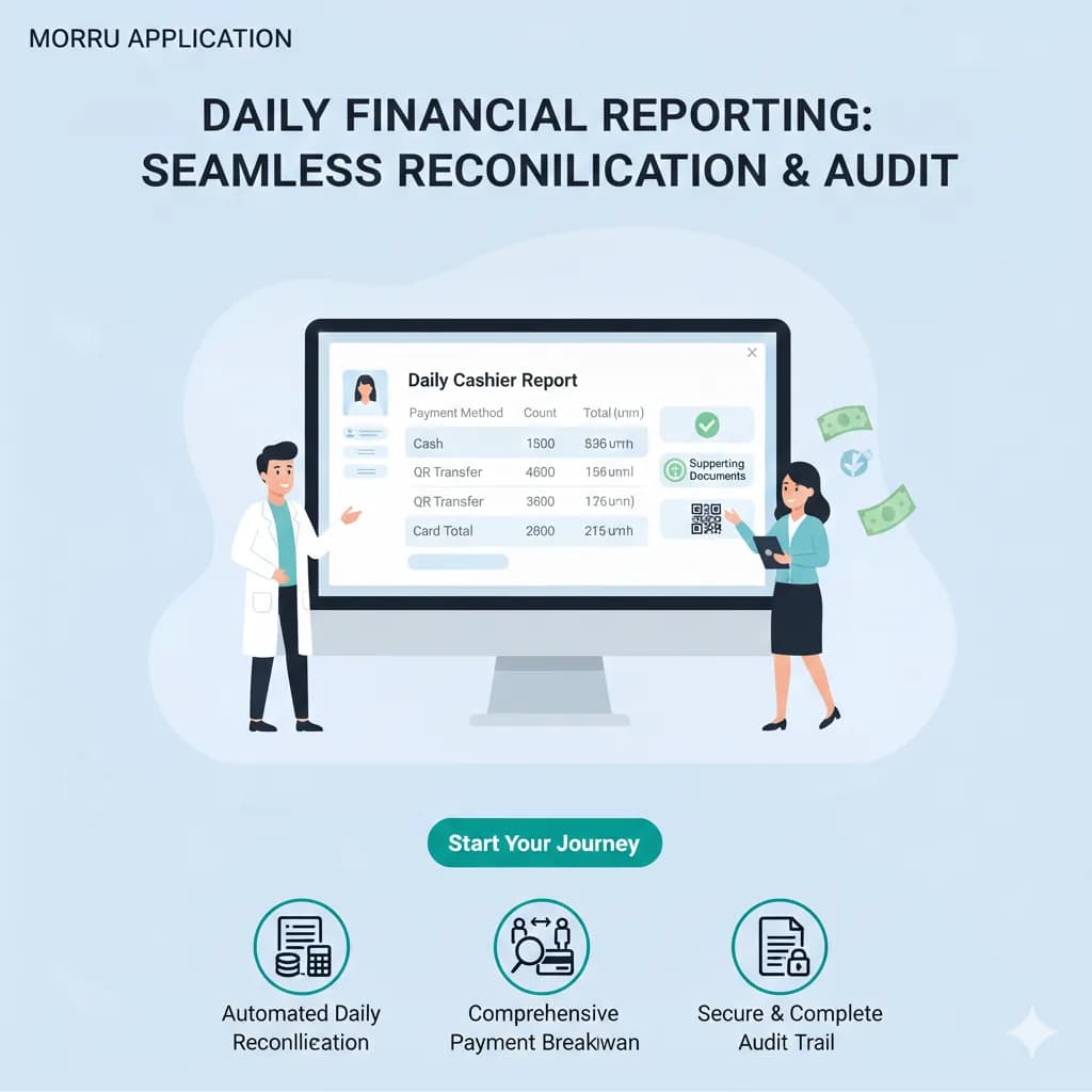 1. สรุปยอดรายรับประจำวัน