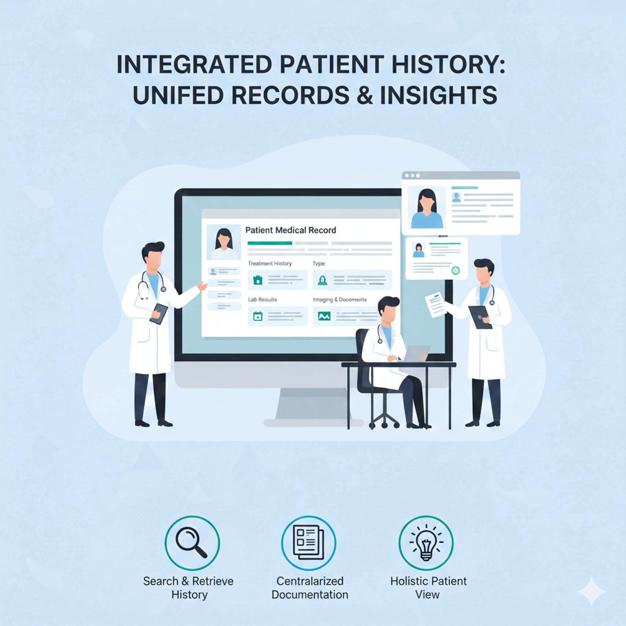 1. บันทึกทางการแพทย์แบบรวมศูนย์
