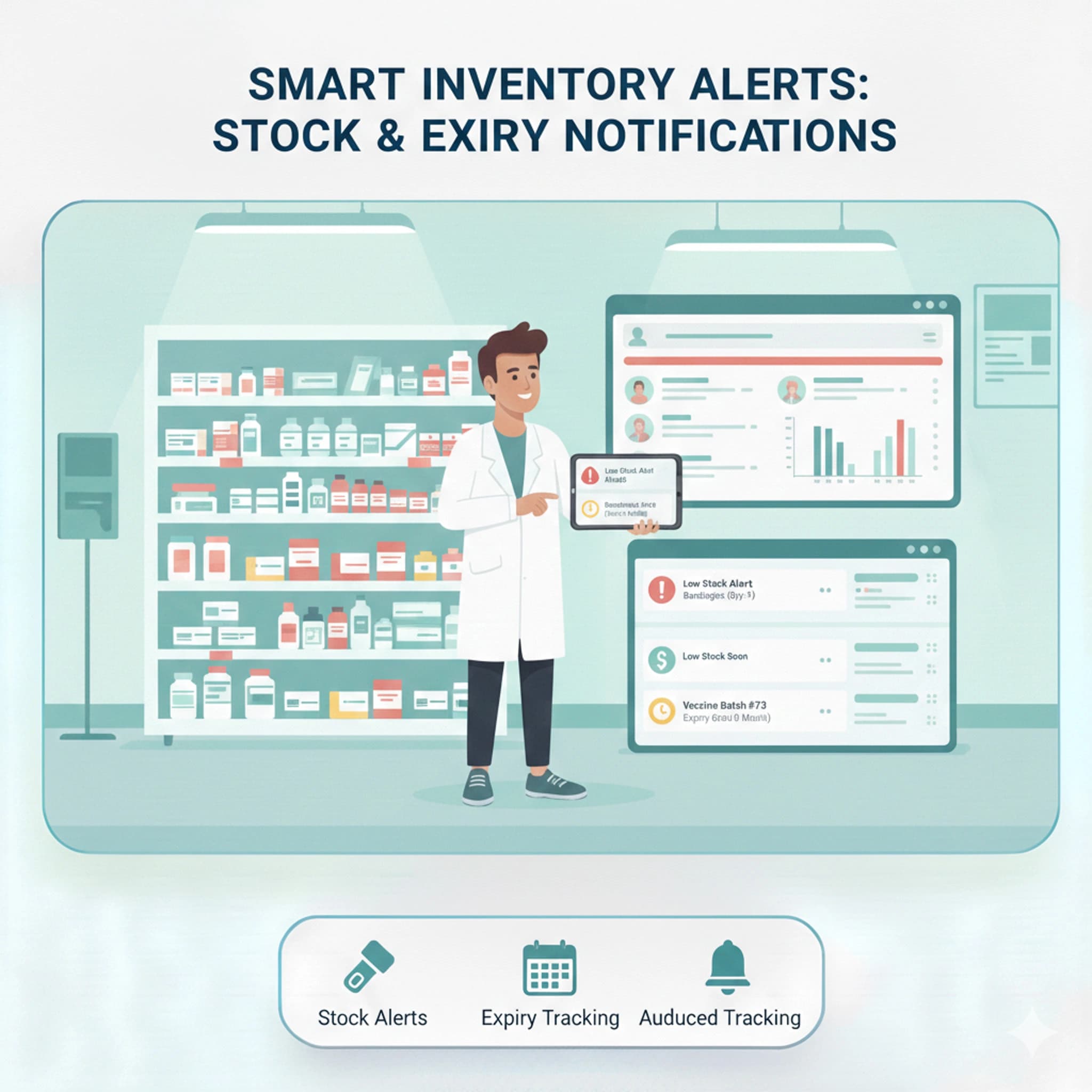 2.ระบบสต็อกขั้นต่ำและสูงสุด และวันหมดอายุที่มีอยู่