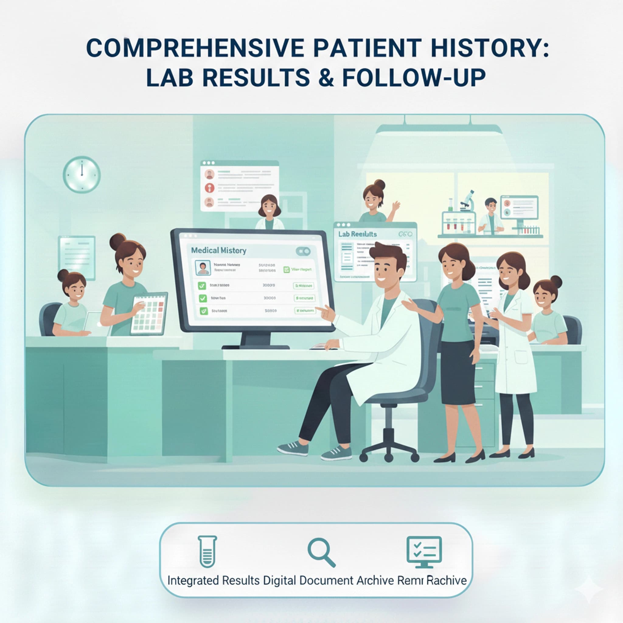 4.เพิ่มผลการทดสอบในประวัติการรักษา