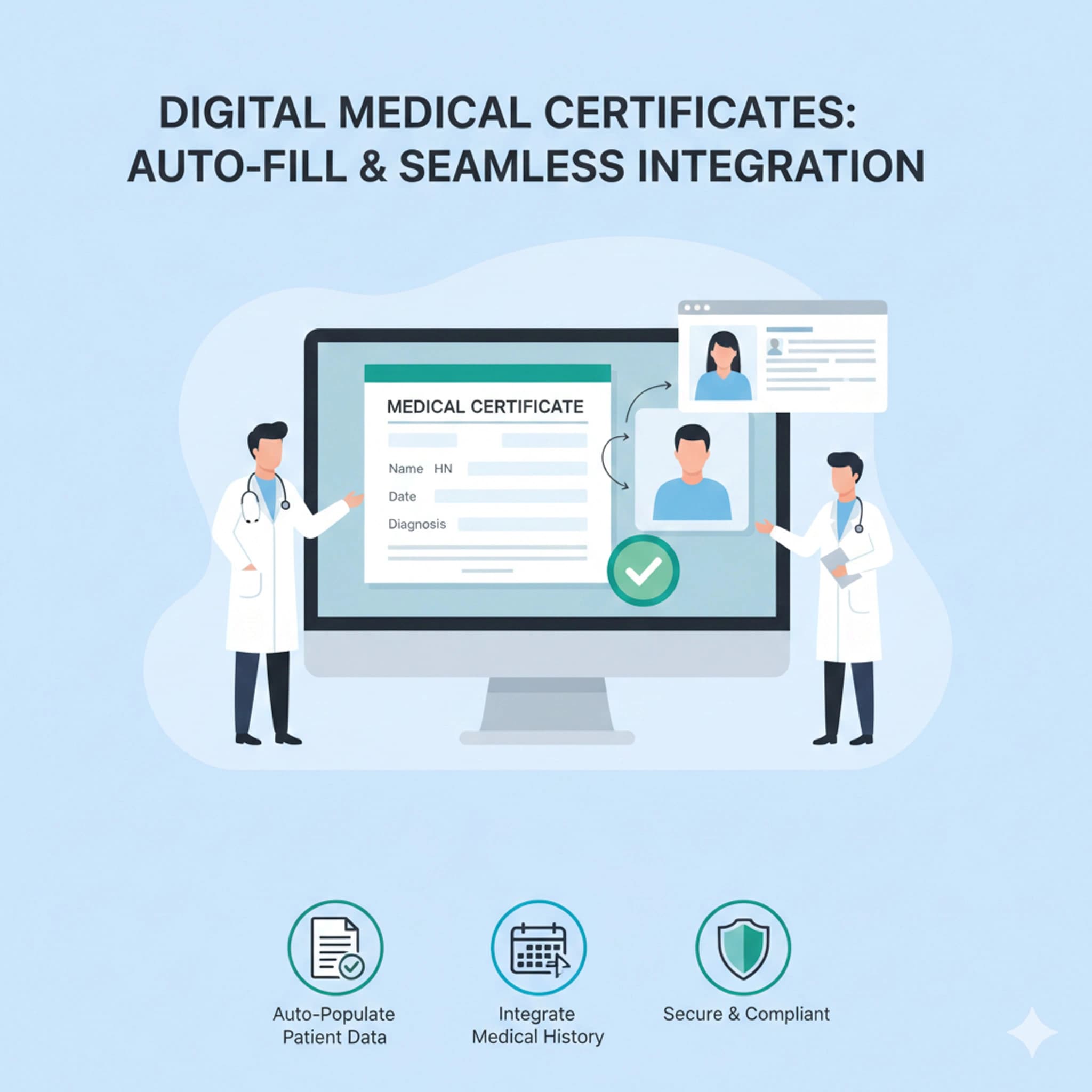 2. การกรอกข้อมูลอัตโนมัติจากประวัติ