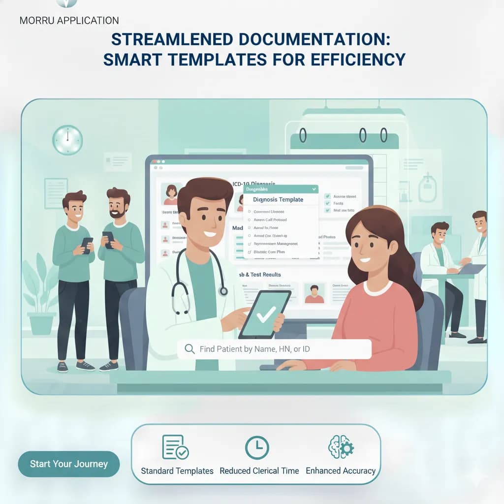 2. เทมเพลตโน้ตและคำสั่งแพทย์