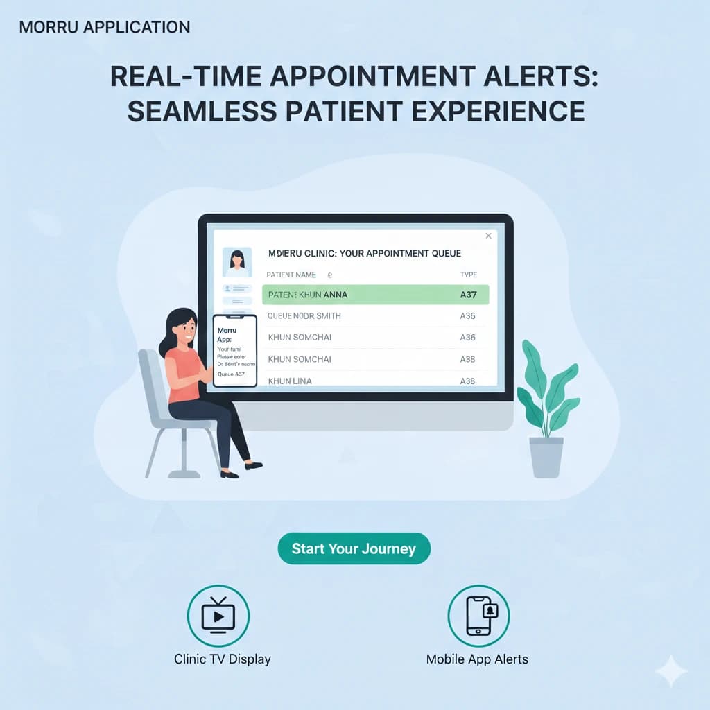 1. ระบบเรียกคิวชัดเจนทั้งคลินิก