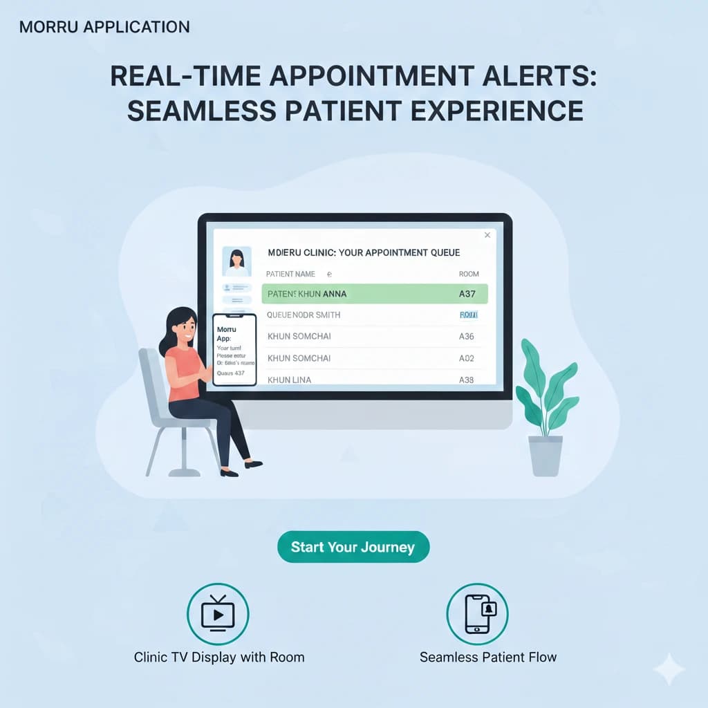 2. แยกคิวตามห้อง/บริการ ลดคอขวด