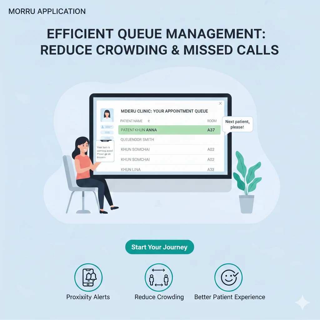 3. แจ้งเตือนใกล้ถึงคิวบนมือถือ